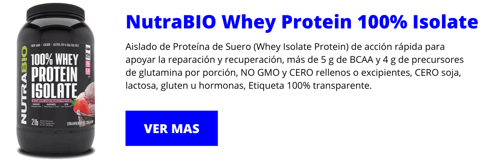 NutraBIO Whey Protein 100% Isolate